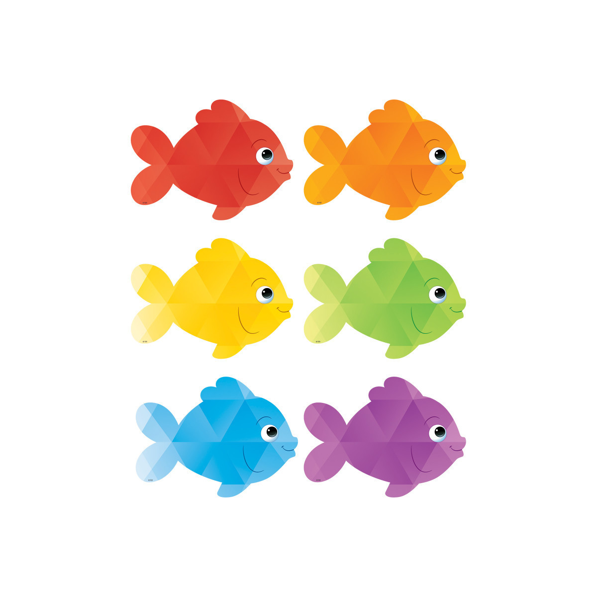 Illustration of Blue Crystal Fish Accents For Home